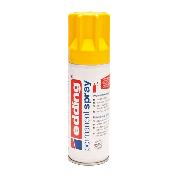 Edding 5200 spray de pintura acrilica permanente | amarillo brillante mate | 200 ml. 4-5200905 239049 - 1