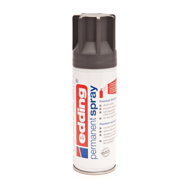 Edding 5200 spray de pintura acrilica permanente | gris oscuro mate | 200 ml. 4-5200926 239070 - 1