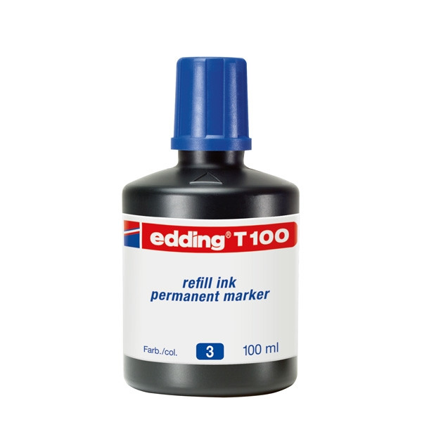 Edding T100 Recambio de tinta azul | 100 ml 4-T100003 200556 - 1