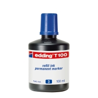 Edding T100 Recambio de tinta azul | 100 ml 4-T100003 200556