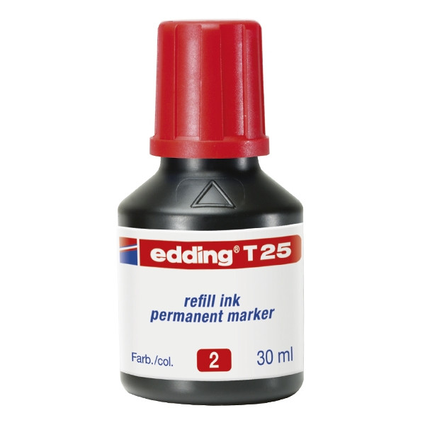 Edding T25 Recambio de tinta roja | 30 ml 4-T25002 200917 - 1