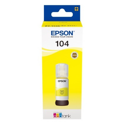 Epson 104 botella de tinta amarilla (original) C13T00P440 052088 - 1