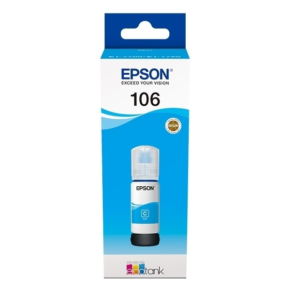 Epson 106 botella de tinta cian (original) C13T00R240 027164 - 1