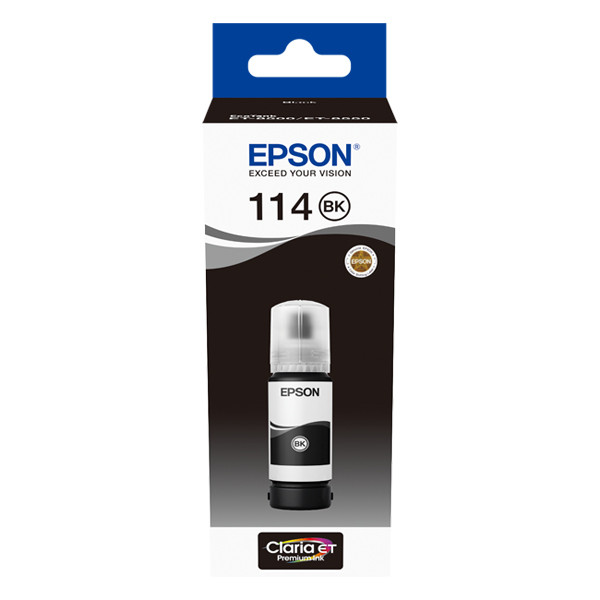 Epson 114 botella de tinta negra pigmentada (original) C13T07A140 083592 - 1