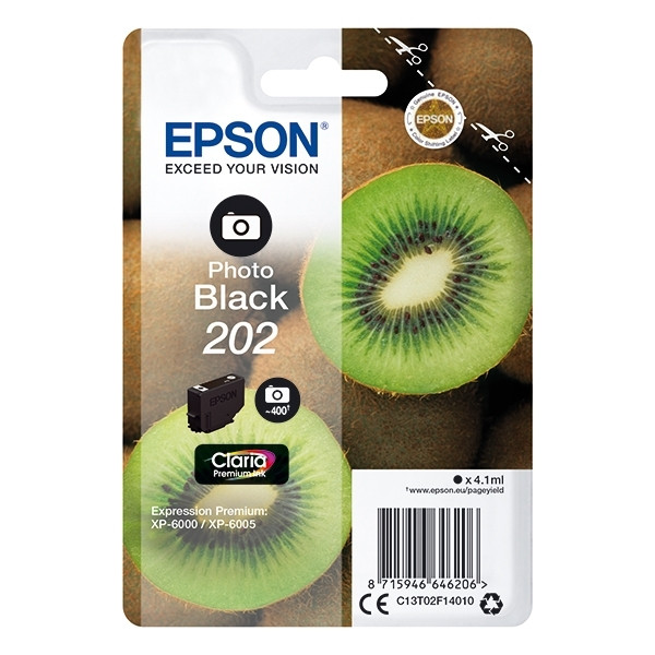 Epson 202 cartucho negro foto (original) C13T02F14010 903484 - 1