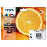 Epson 33 (T3337) Pack ahorro 5 colores (originales) C13T33374010 026868