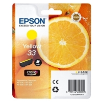 Epson 33 (T3344) cartucho de tinta amarillo (original) C13T33444010 C13T33444012 902011