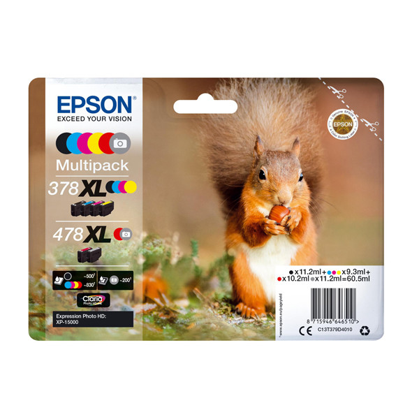 Epson 378XL/478XL Pack ahorro (original) C13T379D4010 652024 - 1