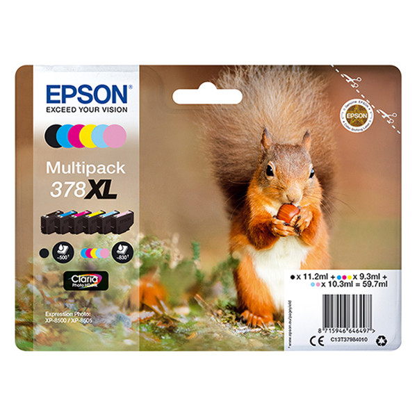 Epson 378XL (T3798) Pack ahorro (original) C13T37984010 027124 - 1