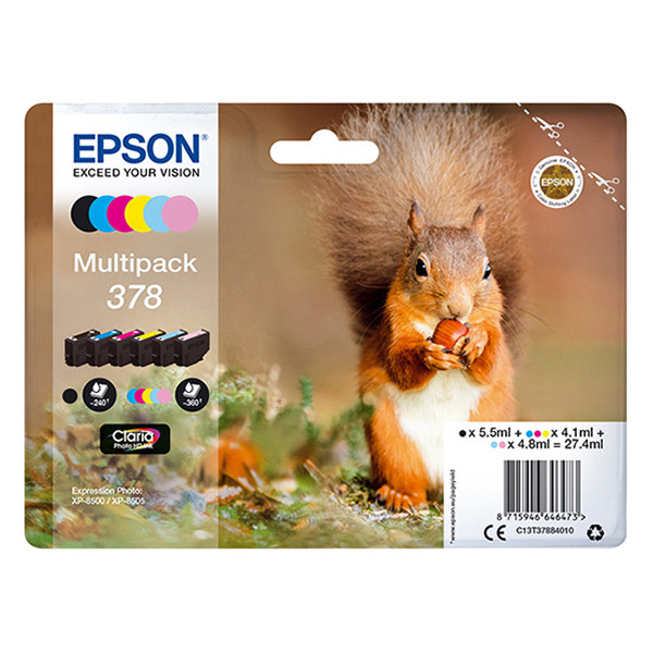 Epson 378 (T3788) Pack ahorro (original) C13T37884010 027122 - 1