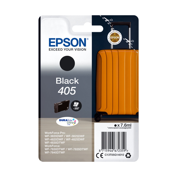 Epson 405 cartucho de tinta negro (original) C13T05G14010 C13T05G14020 904655 - 1