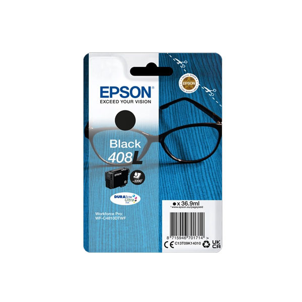 Epson 408XL cartucho de tinta negro XL (original) C13T09K14010 024124 - 1