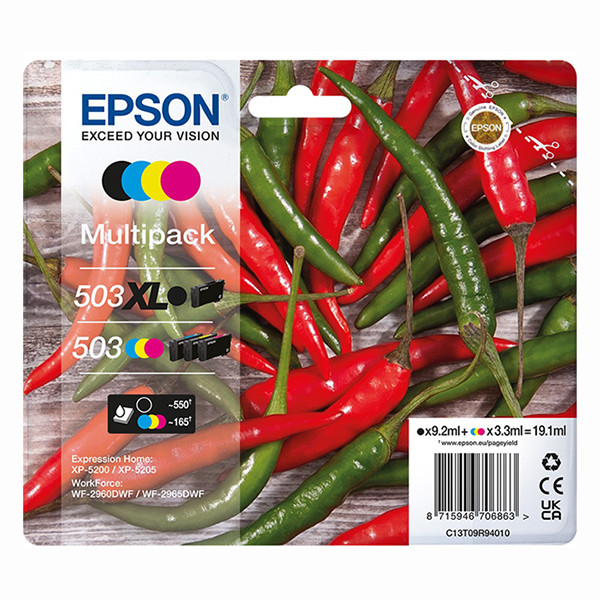 Epson 503XL/503 pack (original) C13T09R94010 652082 - 1