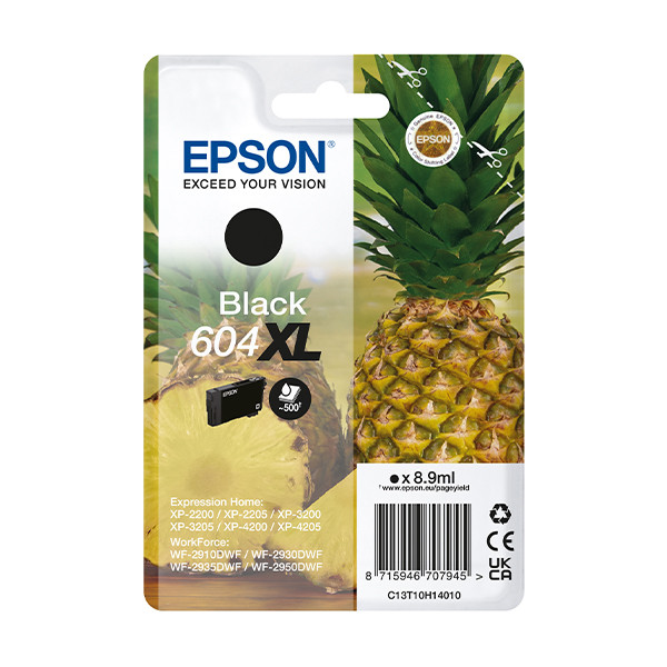 Epson 604XL cartucho de tinta negro (original) C13T10H14010 652070 - 1