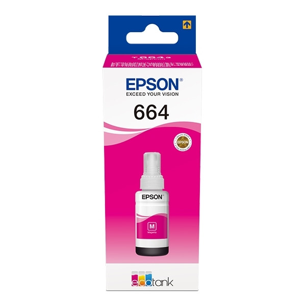 Epson 664 (T6643) botella de tinta magenta (original) C13T664340 903576 - 1