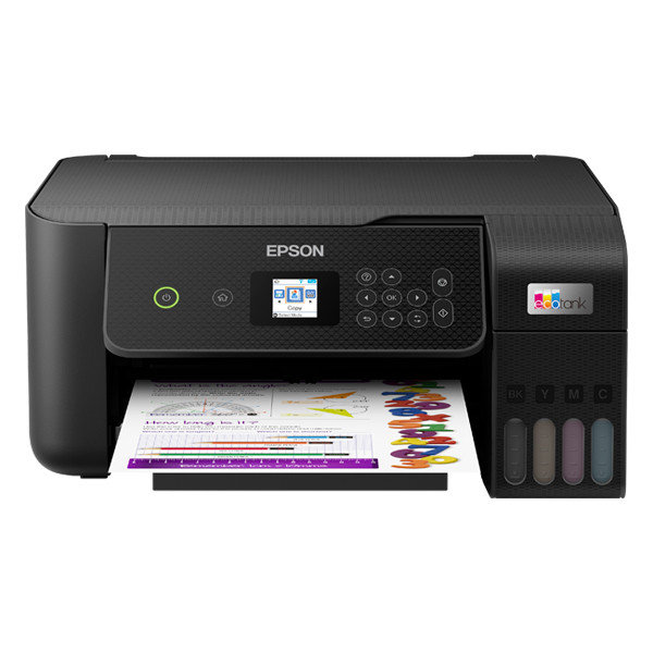 Epson EcoTank ET-2826, Impresora WiFi A4 Multifunción con Depósito de Tinta  Recargable y Pantalla LCD, 3 en 1: Impresión, Copiadora, Escáner, Mobile  Printing, Blanco : : Electrónicos