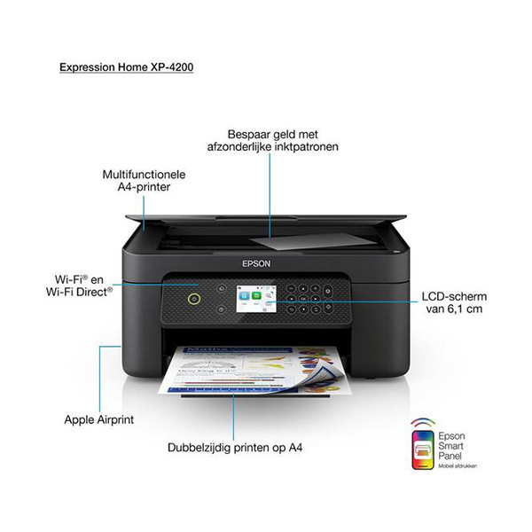 Epson Expression Home XP-4200 Impresora de inyección de tinta todo en uno A4 con WiFi (3 en 1) C11CK65403 831877 - 4