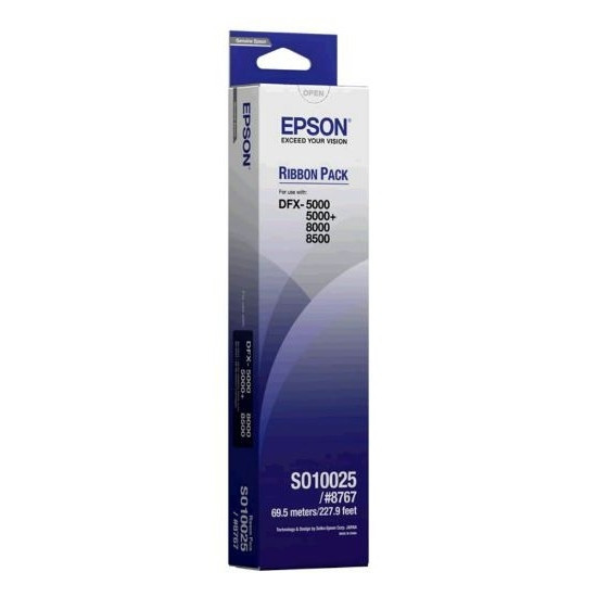 Epson S010025 (8767) cinta entintada negra (original) C13S0150025 080170 - 1