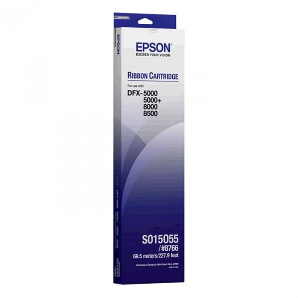 Epson S015055 (#8766) cinta entintada negra (original) C13S015055 080040 - 1