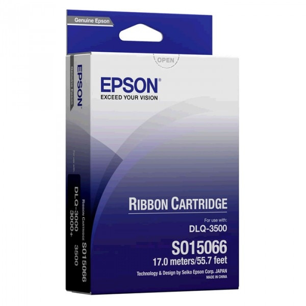 Epson S015066 cinta entintada negra (original) C13S015066 080050 - 1