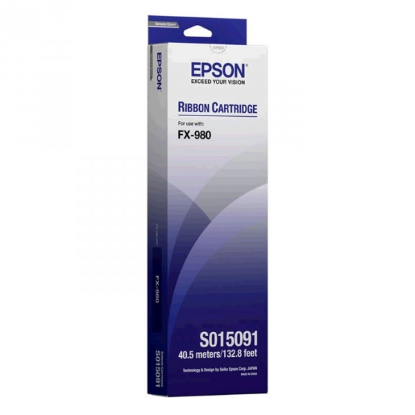 Epson S015091 cinta entintada negra (original) C13S015091 080070 - 1