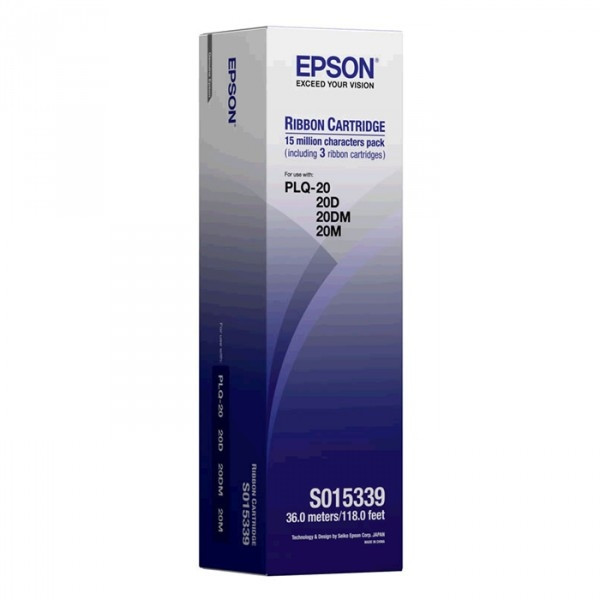 Epson S015339 cinta entintada negra 3x rollos (original) C13S015339 080130 - 1