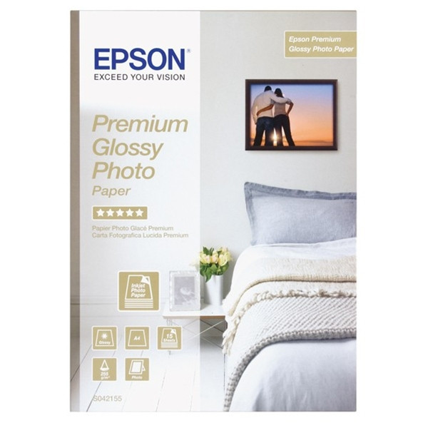 Epson S042155 papel fotográfico Premium Glossy | 255 gramos | A4 | 15 hojas C13S042155 064602 - 1