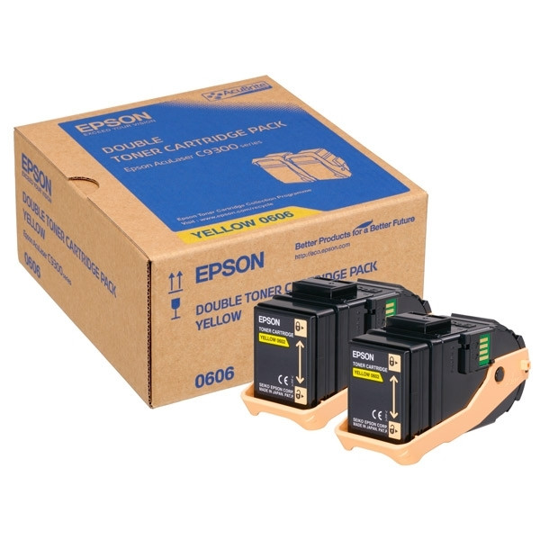 Epson S050606 Pack doble toner amarillo (original) C13S050606 028306 - 1