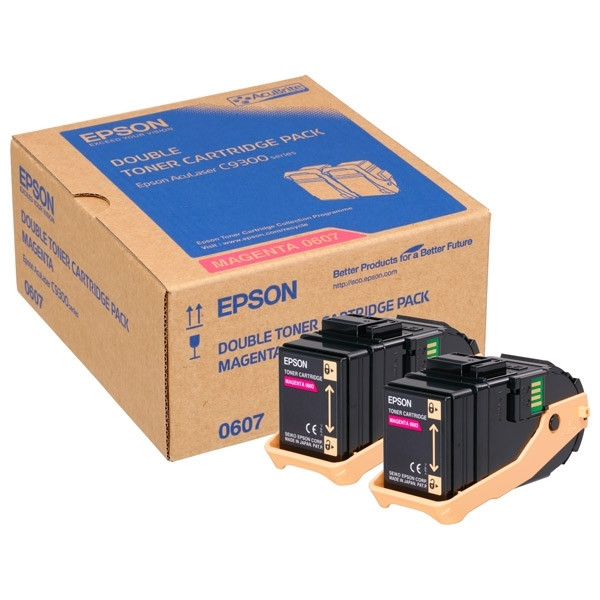 Epson S050607 Pack doble toner magenta (original) C13S050607 028304 - 1