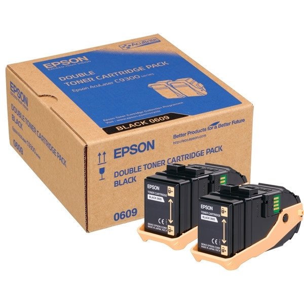 Epson S050609 Pack doble toner negro (original) C13S050609 028300 - 1