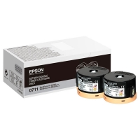 Epson S050711 pack 2x toner negro (original) C13S050711 052034