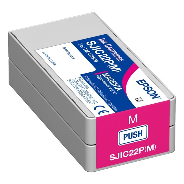 Epson SJIC22P (M) cartucho de tinta magenta (original) C33S020603 026640 - 1