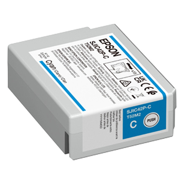 Epson SJIC42P-C cartucho de tinta cian (original) C13T52M240 084330 - 1