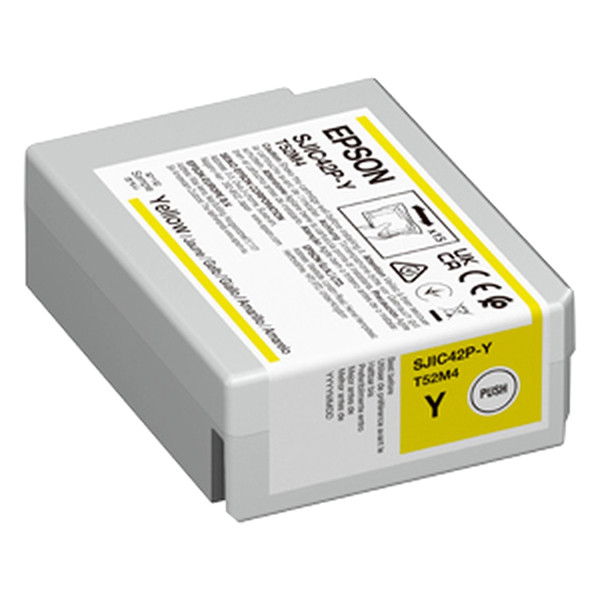 Epson SJIC42P-Y cartucho de tinta amarillo (original) C13T52M440 084334 - 1