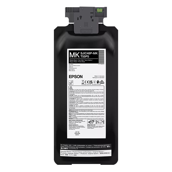 Epson SJIC48P-MK cartucho de tinta negro mate (original) C13T55P540 083702 - 1