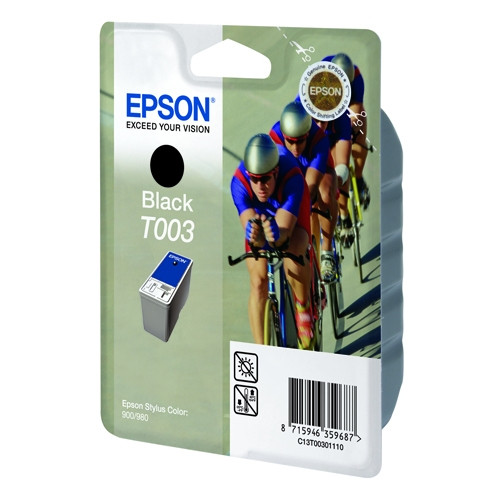 Epson T003 cartucho de tinta negro (original) C13T00301110 020430 - 1