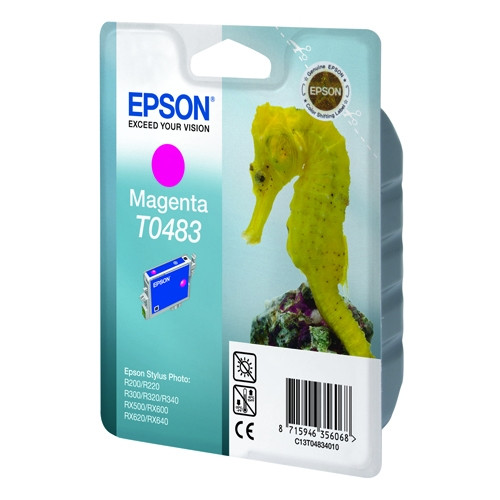 Epson T0483 cartucho de tinta magenta (original) C13T04834010 022570 - 1