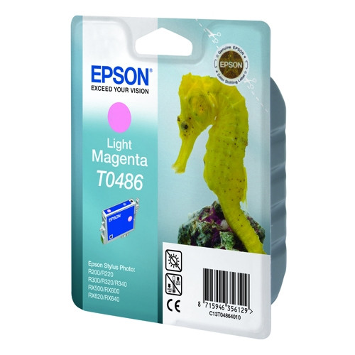 Epson T0486 cartucho magenta claro (original) C13T04864010 022630 - 1