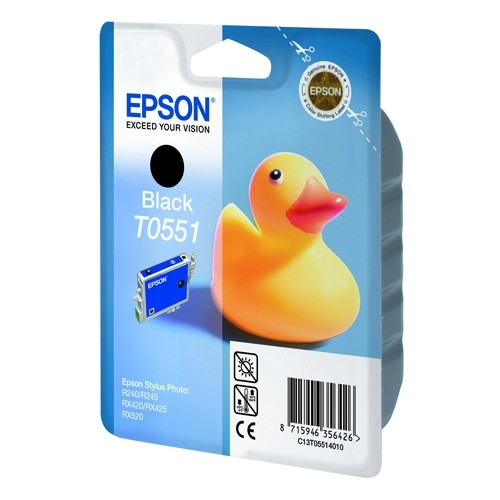 Epson T0551 cartucho de tinta negro (original) C13T05514010 902465 - 1