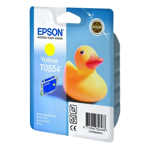 Epson T0554 cartucho de tinta amarillo (original) C13T05544010 022890 - 1