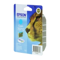 Epson T0712 cartucho de tinta cian (original) C13T07124011 C13T07124012 023050