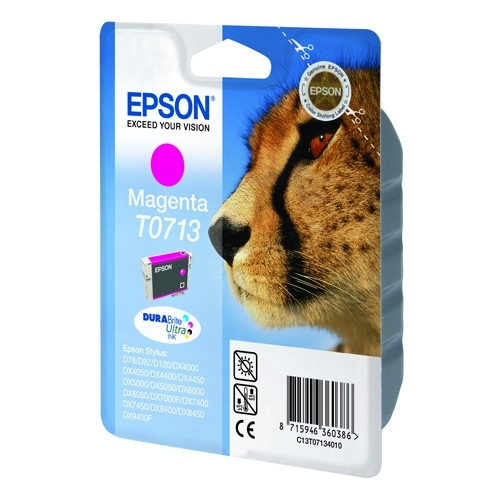 Epson T0713 cartucho de tinta magenta (original) C13T07134011 C13T07134012 023055 - 1