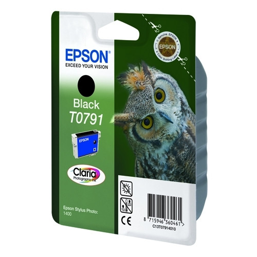 Epson T0791 cartucho de tinta negro (original) C13T07914010 023110 - 1