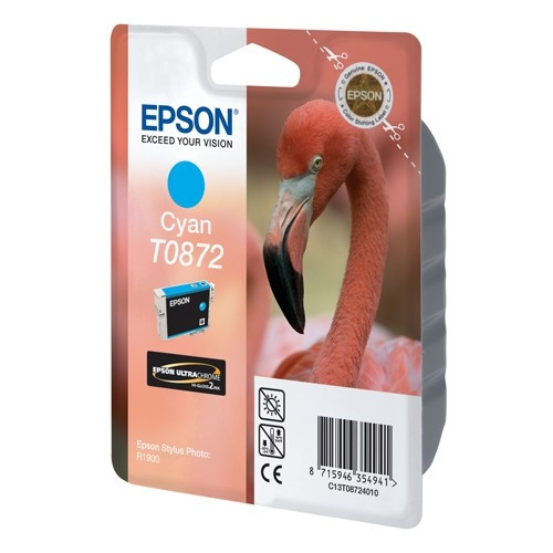 Epson T0872 cartucho de tinta cian (original) C13T08724010 023304 - 1