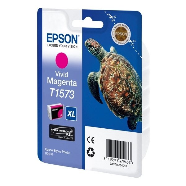 Epson T1573 cartucho magenta vivo (original) C13T15734010 026358 - 1