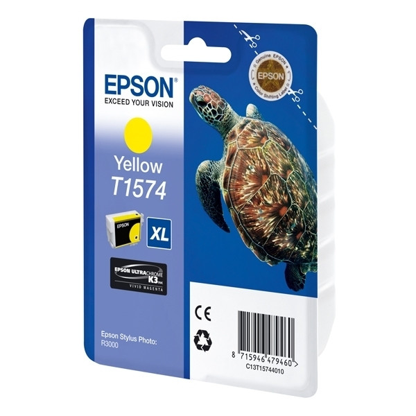 Epson T1574 cartucho de tinta amarillo (original) C13T15744010 026360 - 1