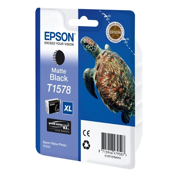 Epson T1578 cartucho de tinta negro mate (original) C13T15784010 026368 - 1