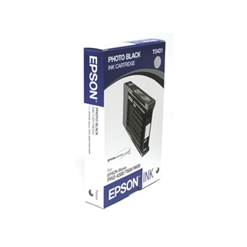 Epson T5431 cartucho negro foto (original) C13T543100 025460 - 1