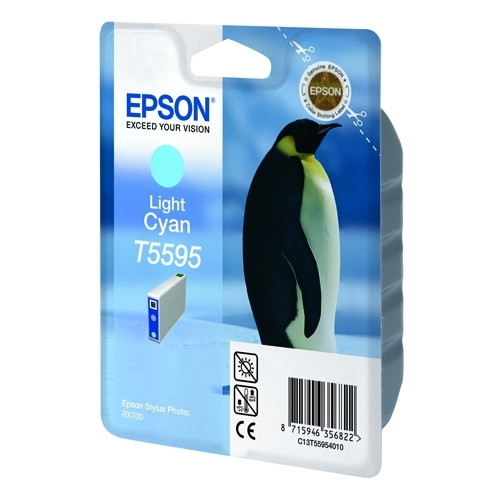 Epson T5595 cartucho cian claro (original) C13T55954010 022940 - 1