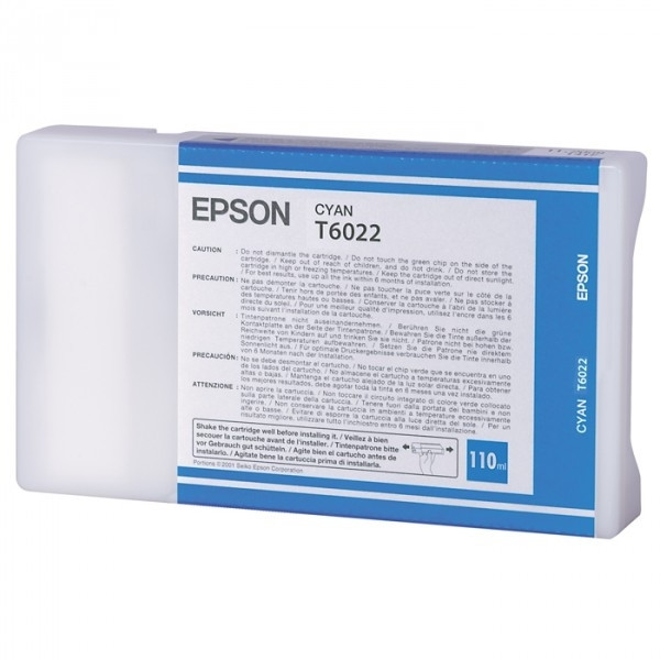 Epson T6022 cartucho de tinta cian (original) C13T602200 026020 - 1